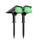 Luminária Solar Jardim 60W Led Potente Cor Verde.