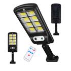 Luminária Solar Parede 160 COB Sensor Presença Com 3 Funções