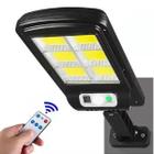 Luminária Solar Refletor Poste Super Potente Led 12h 72cob