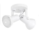 Luminária Spot Caneco Duplo Branco 2 Lamp. - KM LUSTRES PRIME