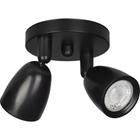 Luminária Spot Led Asteriana Ilumi Preto 2x4W - 3000K Luz Amarela