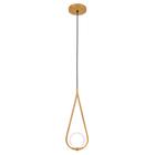 Luminária Teto Pendente Gota Globo Vidro Cama Quarto Dourado