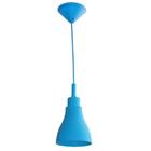 Luminaria teto silicone cone shape azul 13 x 13 x 14 cm
