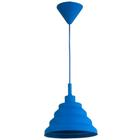 Luminaria teto silicone spring shape azul 24 x 24 x 14 cm