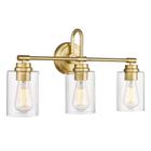 Luminárias de banheiro AKEZON Gold 3-Light Vanity KW-7306-3