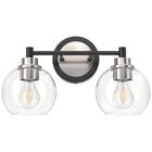 Luminárias de banheiro VONLUCE 2-Light Vanity Light Black