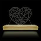 Luminárias de Mesa abajur de Acrílico com iluminação em LED 3D Criativas