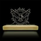 Luminárias de Mesa abajur de Acrílico com iluminação em LED 3D Criativas