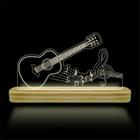 Luminárias de Mesa abajur de Acrílico com iluminação em LED 3D Criativas