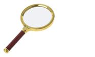 Lupa Ampliação 10x 100mm Magnifier Lente Vidro De Luxo