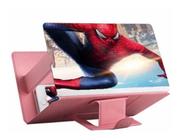 Lupa Capa de Celular Ampliadora Tela 3d Para Filmes E Series ROSA - LupaCel