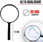 Lupa De Mão Lente De Aumento Com Cabo 90 Mm - Mb