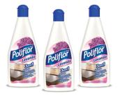 Lustra Móveis Lavanda Poliflor Frasco 200ml Kit 3