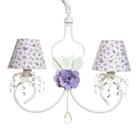 Lustre 2L Imperial Lilás Quarto Bebê Infantil Menina - Potinho de mel