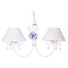 Lustre 2L Primavera Lilás 2 Flores G Lilás Quarto Bebê Infantil Menina