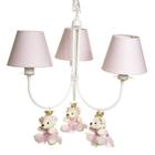 Lustre 3L Ariel Com 3 Ursinhas Princesas Bebê Infantil - Potinho de mel