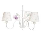 Lustre 3L Floral Rosa Quarto Bebê Infantil Menina - Potinho de mel