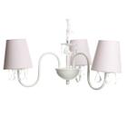 Lustre 3L Pingente Folha Quarto Bebê Infantil Menina - Potinho de Mel