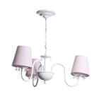 Lustre 3L Pingente Gotinha Rosa Quarto Bebê Infantil Menina