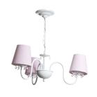 Lustre 3L Floral Rosa Quarto Bebê Infantil Menina - Potinho de mel