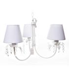 Lustre 3L Primavera Cristais Quarto Bebê Infantil