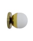 Lustre Arandela Bola 12cm Globo Dourado 231 - ILUMINAMUNDO