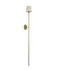 Lustre Arandela Cúpula Tocheiro Cone Dourado 1,40M 670 - ILUMINAMUNDO