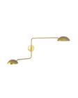 Lustre Arandela Dome Dupla Articulada Industrial Dourado 430 - ILUMINAMUNDO