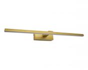 Lustre Arandela Dourado Fosco Para Quadro Espelho 45cm com Led 6w 3000K - ILUMINAMUNDO