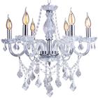 Lustre Candelabro de Cristal Legítimo France Nice 6 braços E14