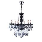 Lustre Clássico Maria Tereza Candelabro Nice Cristal 6 Braços E14 Bivolt