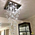 lustre com esferas de cristais para sala de estar