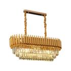 Lustre Cristal LTR-012D 8xE14 Dourado ALED - NITROLUX