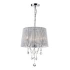 LUSTRE CRISTAL REFLEXO PRATA 5 Luzes E27