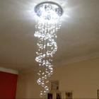 Lustre De Cristais Com 1,90M de Altura, No formato De Espiral, Com 39 Esferas Legítimas K9 30mm