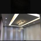 Lustre de Cristais k9 Legítimos Para Recepção/Hotel de Luxo com 80cm de Altura Base de Inox Espelhado