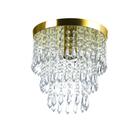 Lustre De Cristal Acrilico Manucrillic Dourado Maravilhoso