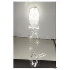 Lustre De Cristal Legítimo K9 Espiral Duplo Redondo 2,5 Mts