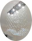 Lustre De Cristal P/ Mesa De Jantar Com 06 Lâmpadas Gu10