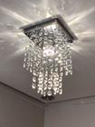 Lustre de cristal para sala,vai montado soquete E27.