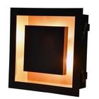 Lustre De Luz Indireta Embutir 30x30 Preto Com Cobre - Nova Lume