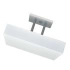 Lustre De Luz Indireta Sobrepor 40x40 Branco - Nova Lume