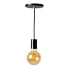 Lustre Decorativo Industrial Preto 6cm - Nova Lume