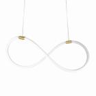 Lustre Design Moderno KNOT 38w - Silicon LED 6000K - OURO - Trybo Design