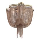 Lustre em metal 60cmx40cm 6xe14 - brz