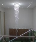 Lustre Espiral Em Cristais Legítimos K9, Com 3 Metros De Altura, Para Vão De Escada/ Pé Direito Duplo, Etc.