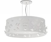 Lustre infantil pendente borboletas duplo -branco 40x16 - TOM LUZ