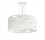 Lustre Infantil Pendente Nuvens Com Recortes 50x16 Cinza - Tom Luz