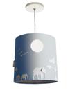 Lustre Infantil Pendente Safári 25x25 Azul bebê - Tom Luz