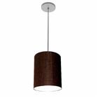 Lustre Luminária Pendente Vivare Free Lux PE-4102CZ Cúpula em Tecido 13x30cm - LUSTRES VIVARE